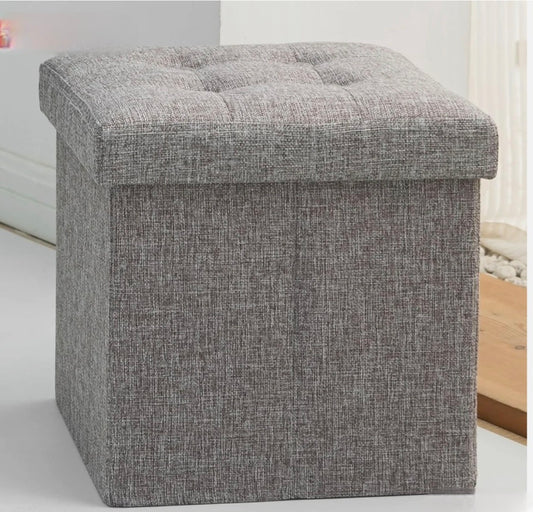Folding Storage Ottoman Seat