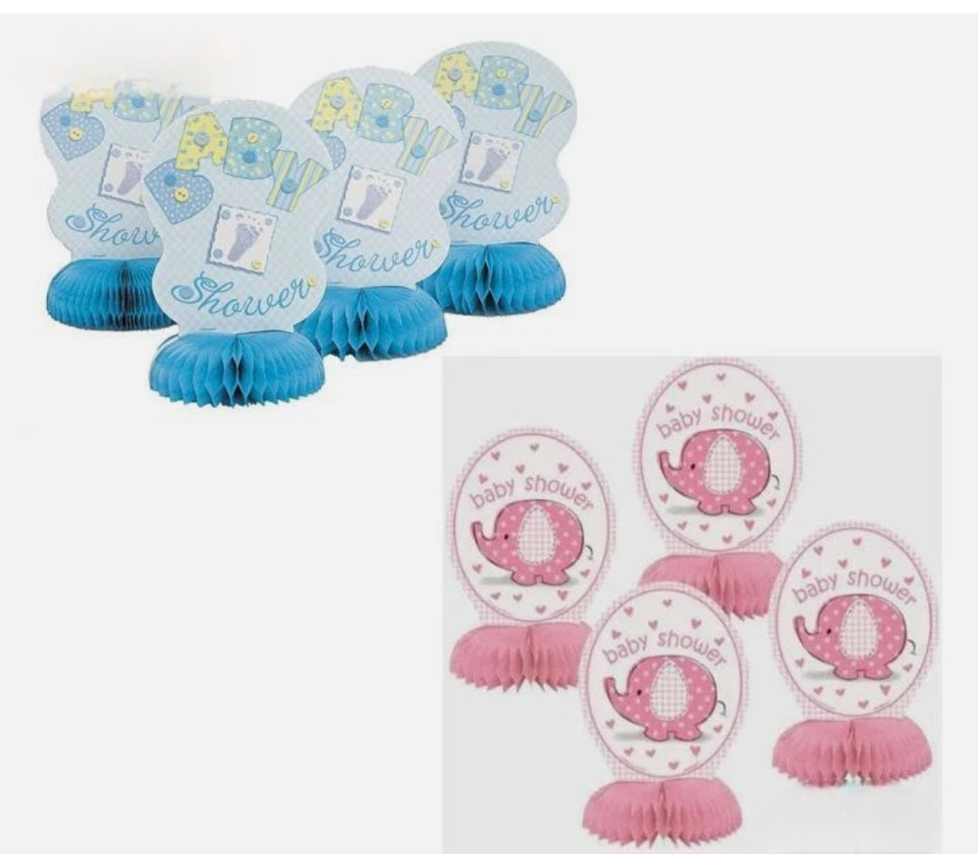 Baby Shower Honeycomb Centre Pieces X 4
