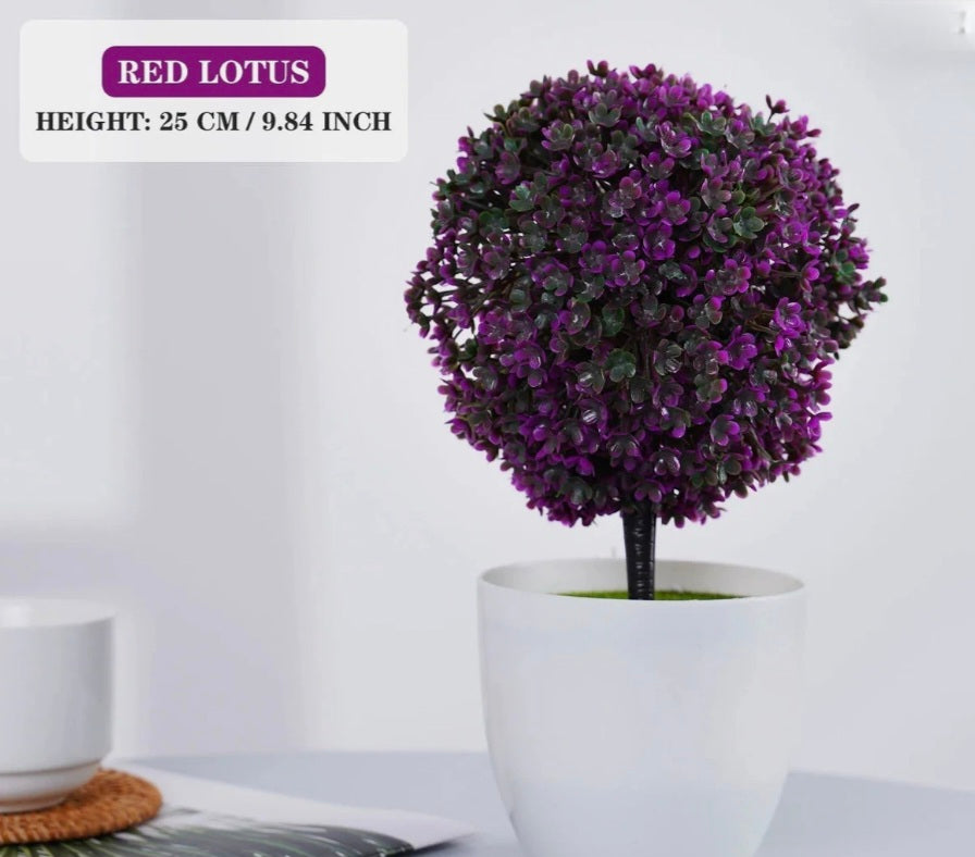 Artificial Snowball Bonsai Tree 25cm