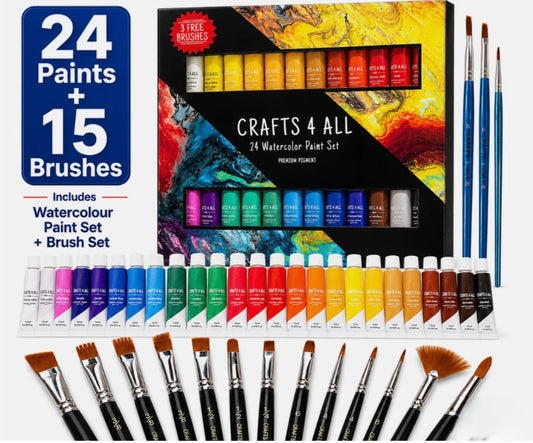 Watercolour Paint Set Bundle