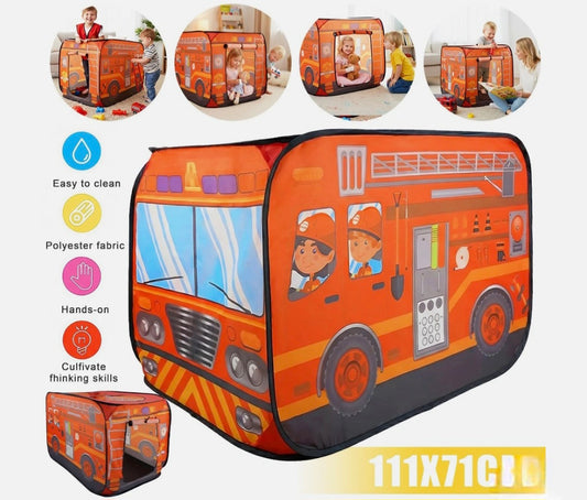 Pop Up Firetruck Play Tent
