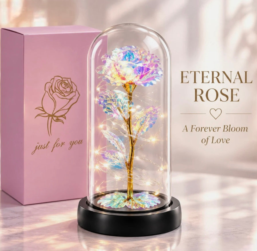 Led Eternal Rose In Dome