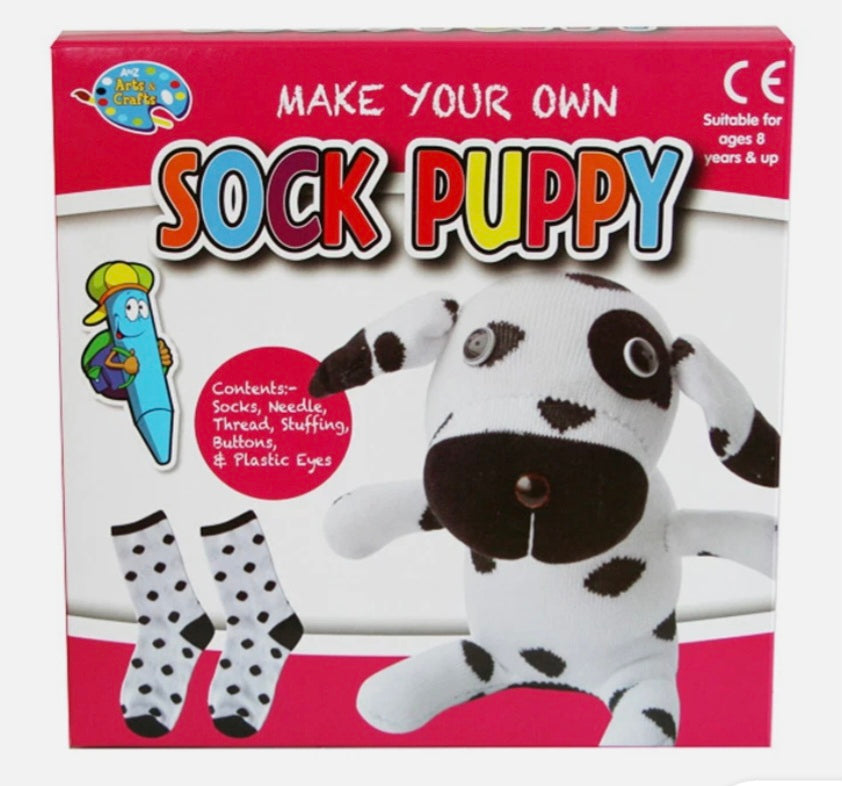 Make Your Own Sock Puppy Craft Kit