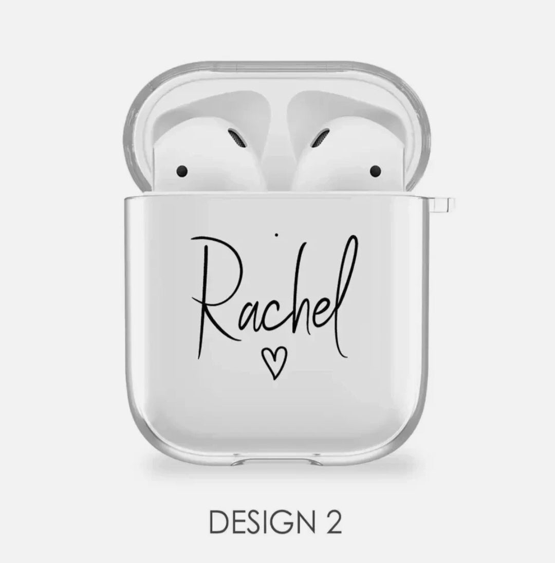 Personalised Silicone Airpods Case