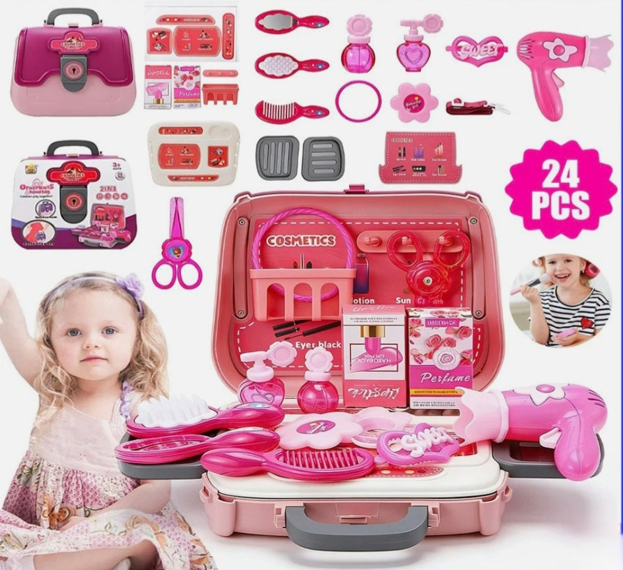 Girls Beauty Carry Bag Vanity Role Play Set