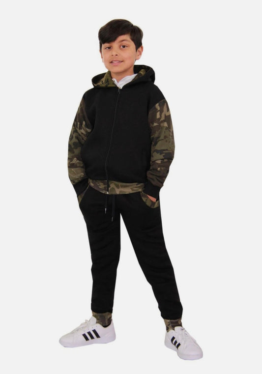 Boys Camo Tracksuit