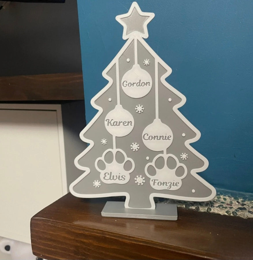 Personalised Free Standing Christmas Tree