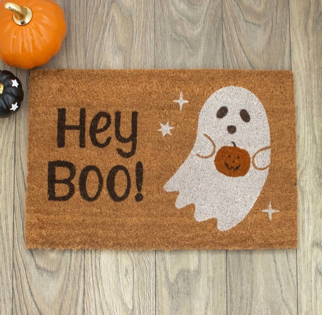 Hey Boo Halloween Doormat