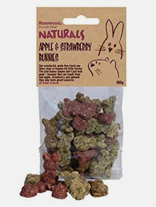 Apple & Strawberry Rabbit Treats