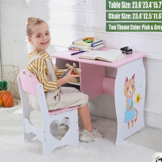 Wooden Desk And Chair