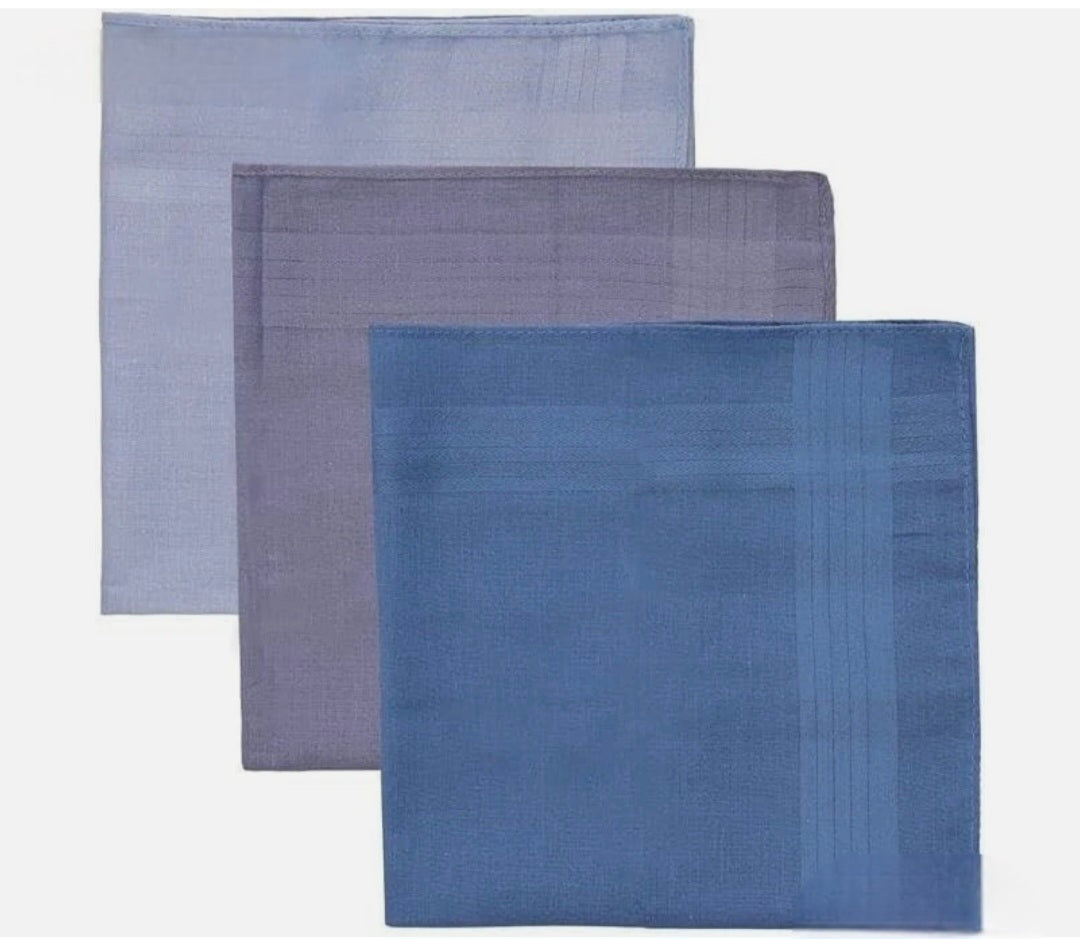 Mens Pack Of 3 Hankies