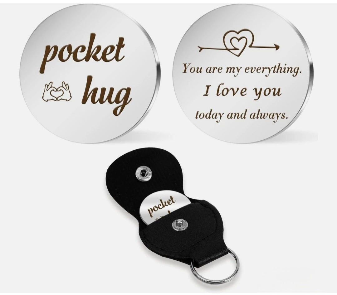To My Man Keyring Pocket Hug