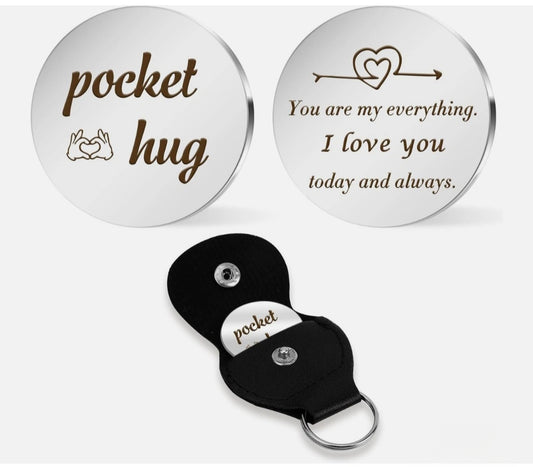 To My Man Keyring Pocket Hug