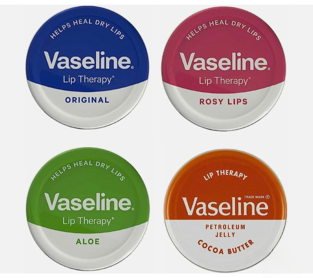 Vaseline Lip Balms 4 Pack