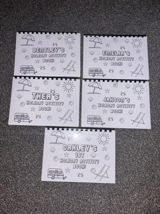 Personalised Holiday Activity Books A5