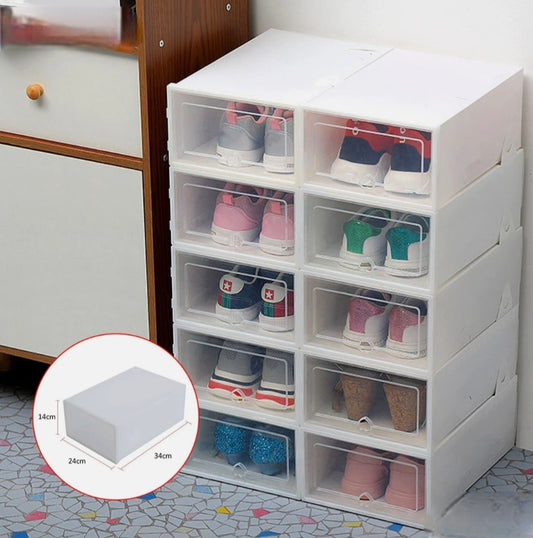 White Plastic Shoe Storage