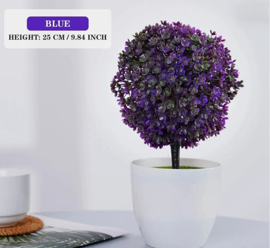 Artificial Snowball Bonsai Tree 25cm