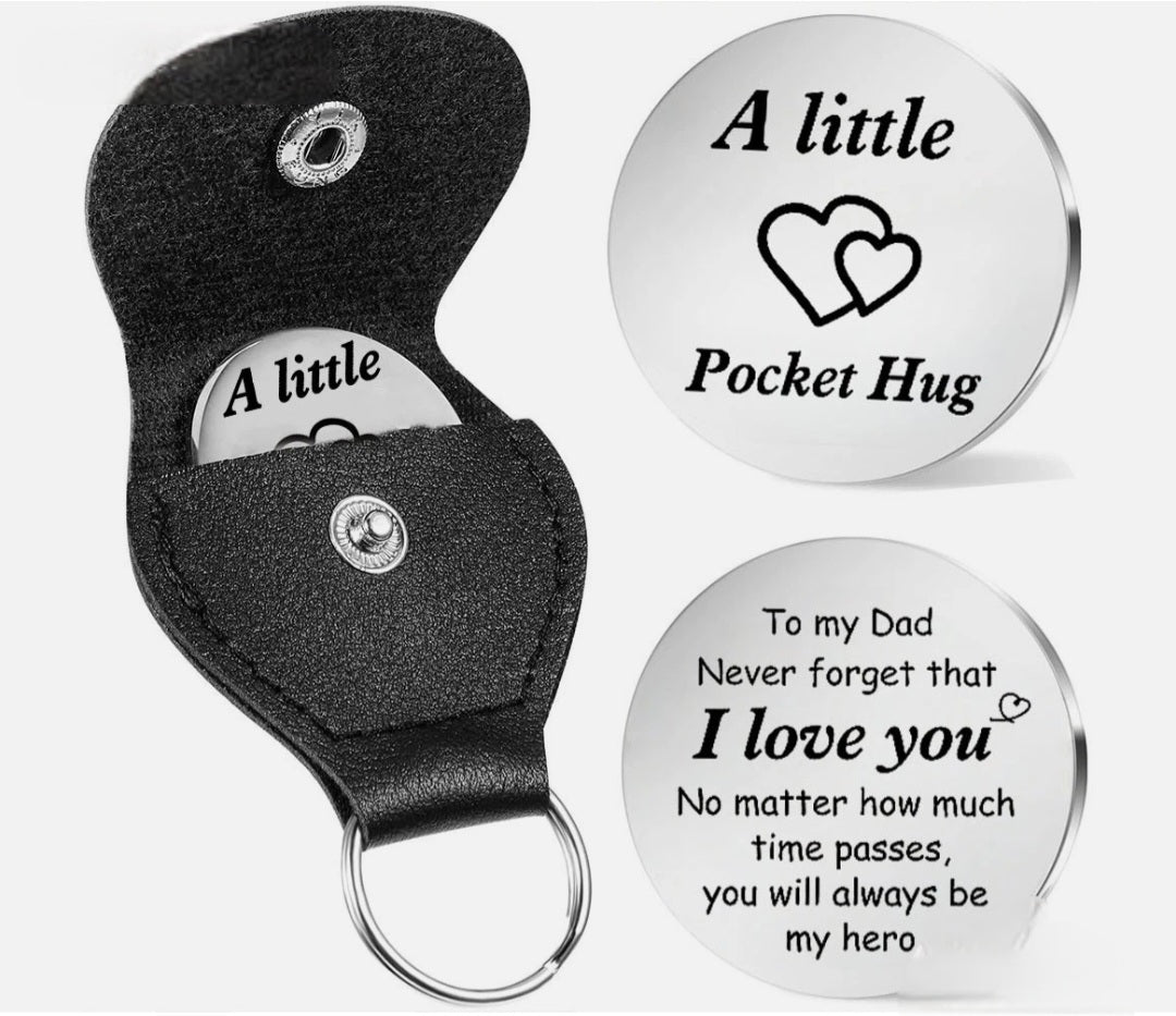Dad Pocket Hug Keyring