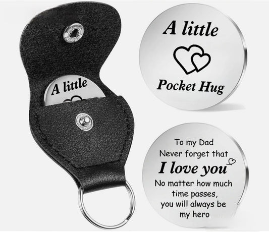 Dad Pocket Hug Keyring