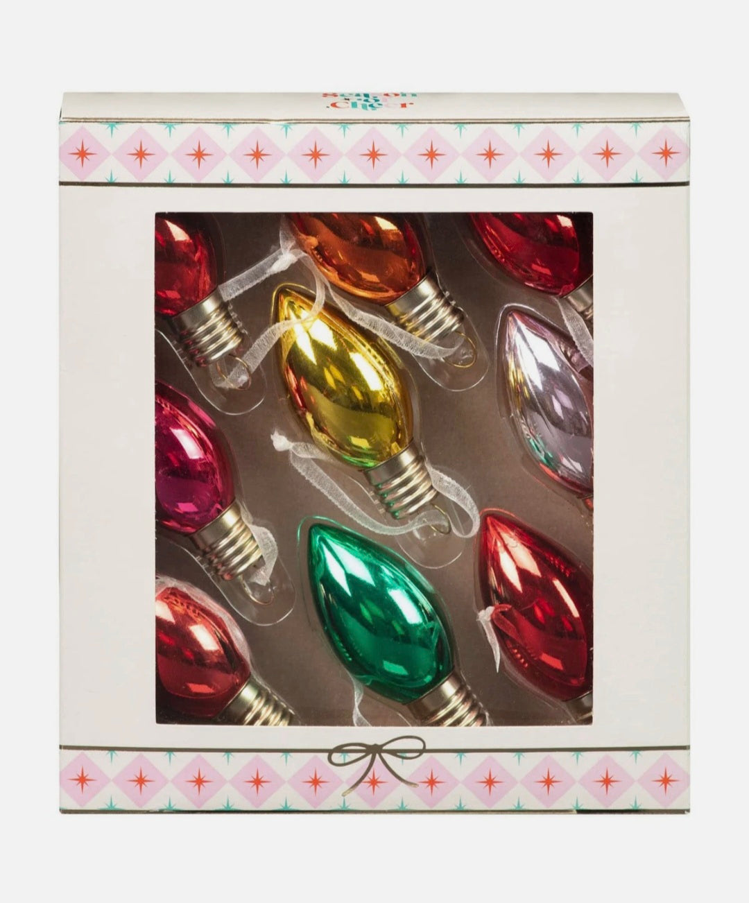 Light Bulb Tree Decorations 9Pck