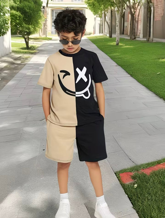 Smile Print Boys 2 Piece