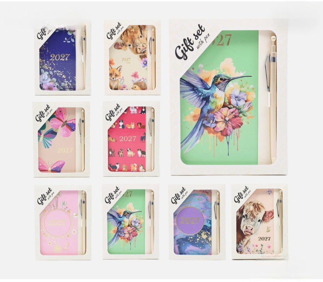 Slim Week To View Diary With Pen 2027