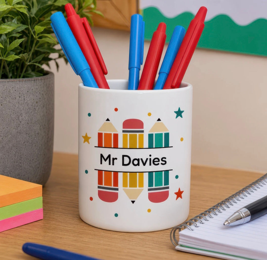 Teacher Ceramic Pen Pot