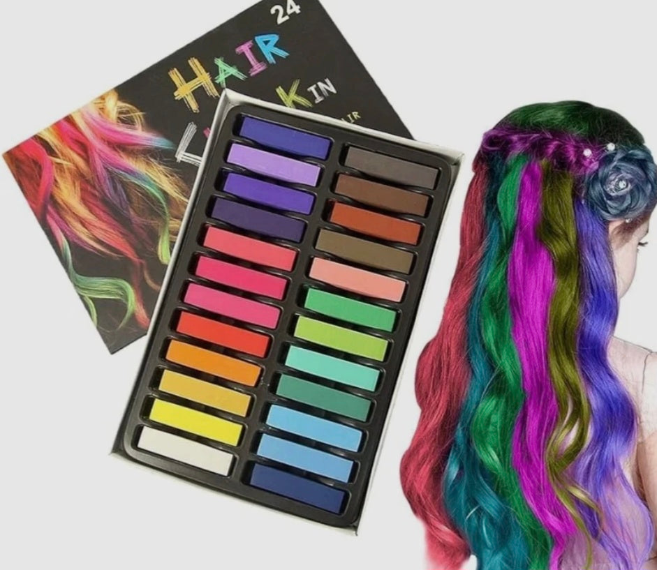 Hair Chalk 24 Piece Set
