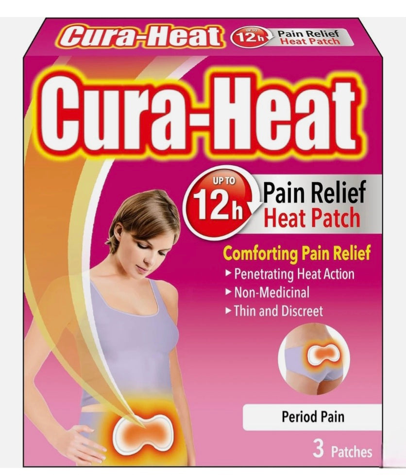 Cura Heat Pain Relief Patches X 3