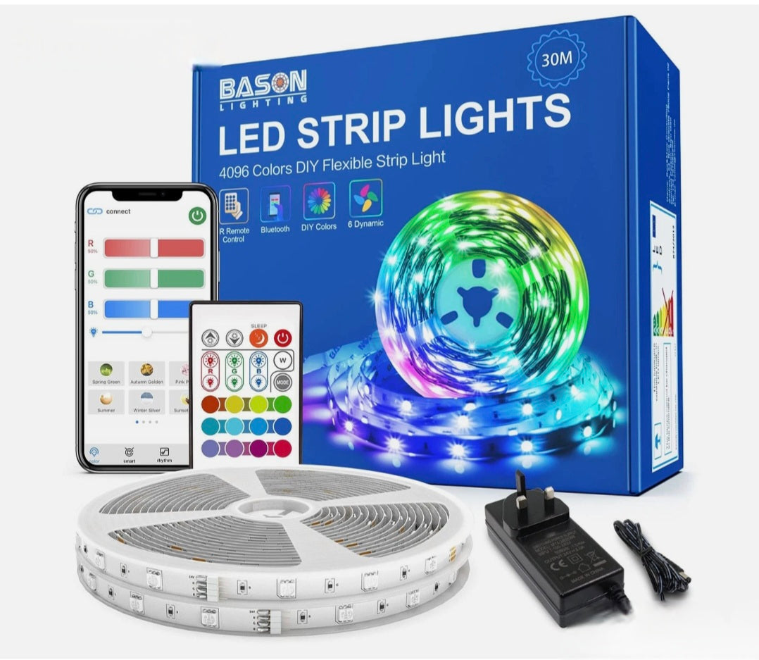 30M Led Bluetooth Strip With Remote Control