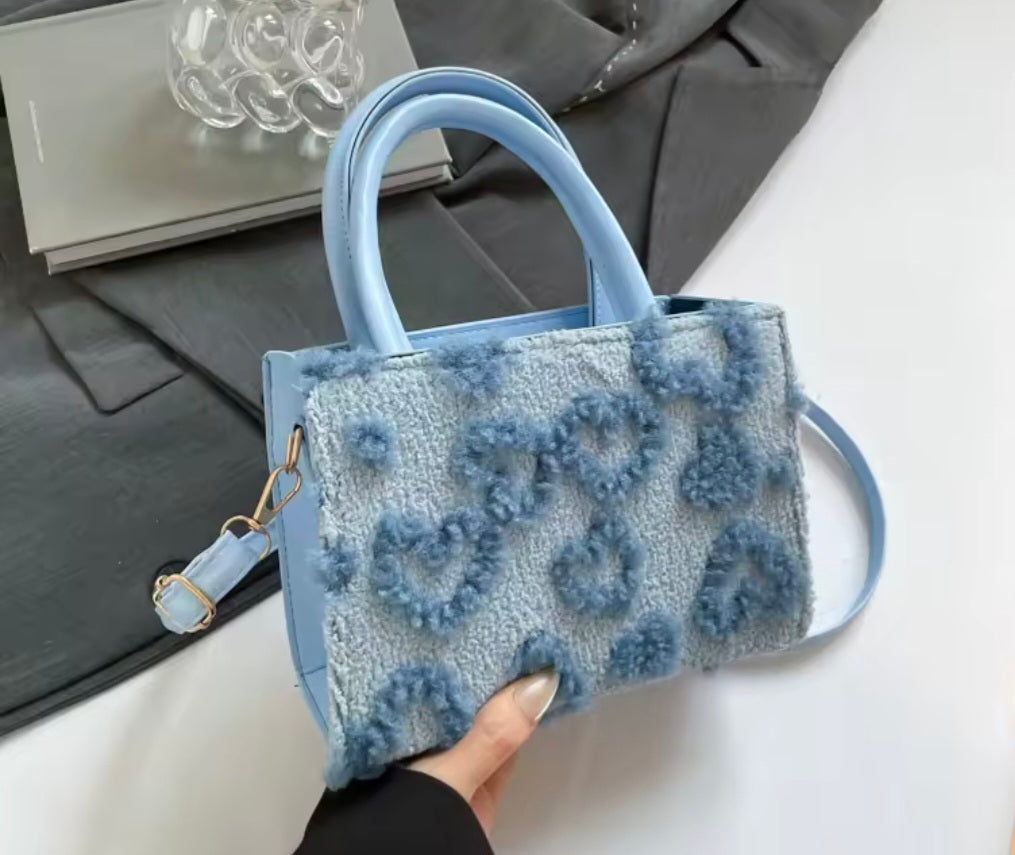 Plush Heart Handbag