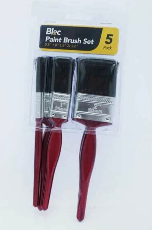 5 Pack Decorating Paint Brushes