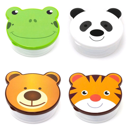 Set of 4 Childrens Snack Pots