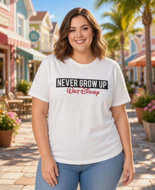 Never Grow Up Tshirt XL - 4XL