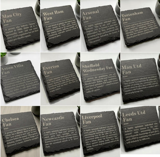 Football Fan Slate Coaster