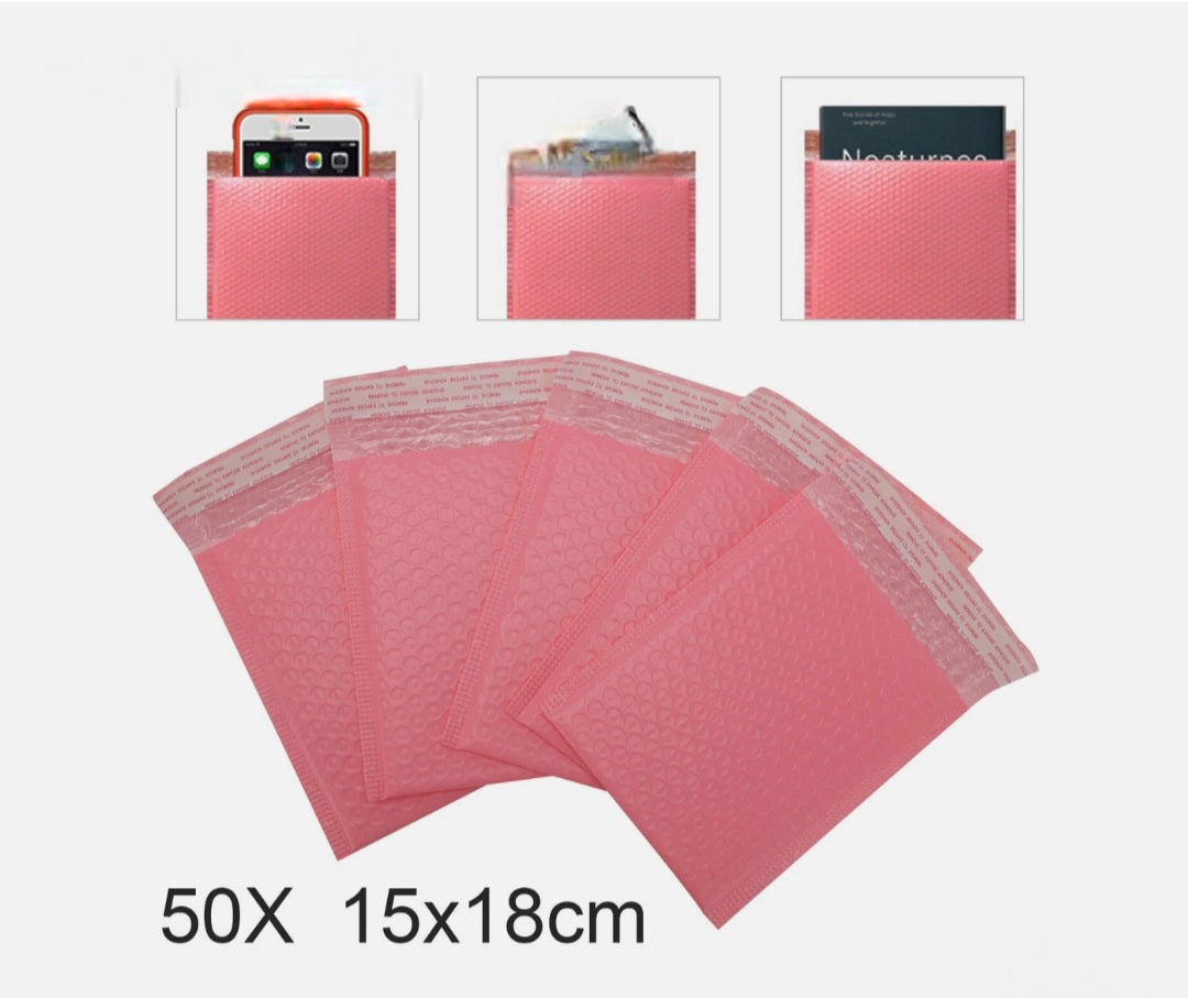 50 Bubble Padded Mailing Bags 15 X 18CM