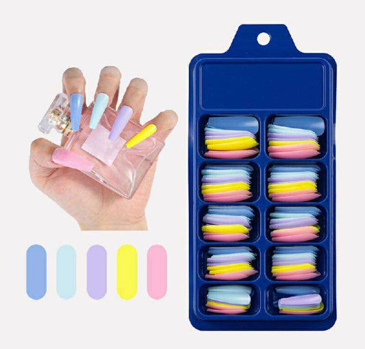 Rainbow Pastel Nails