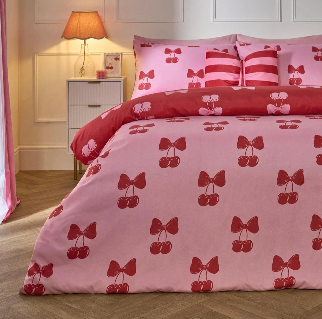 Cherry Bow Bedding