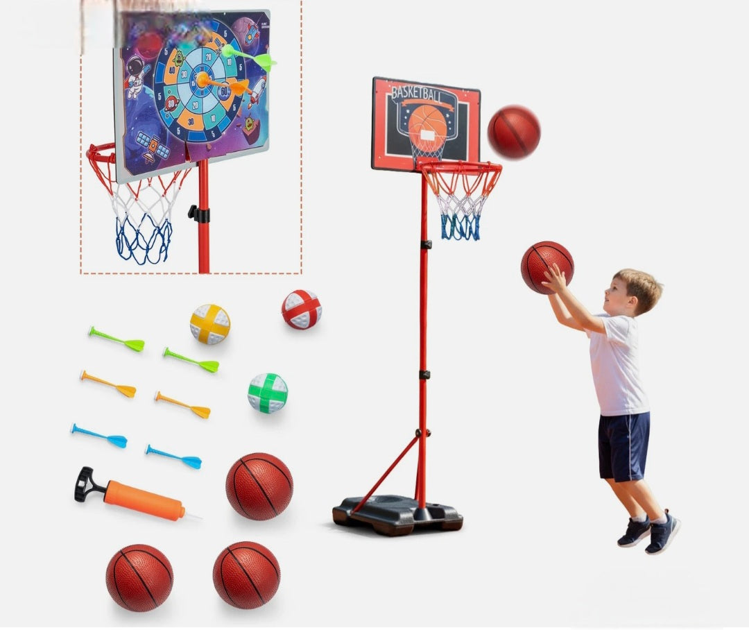 2 In 1 Kids Basketball Hoop Set