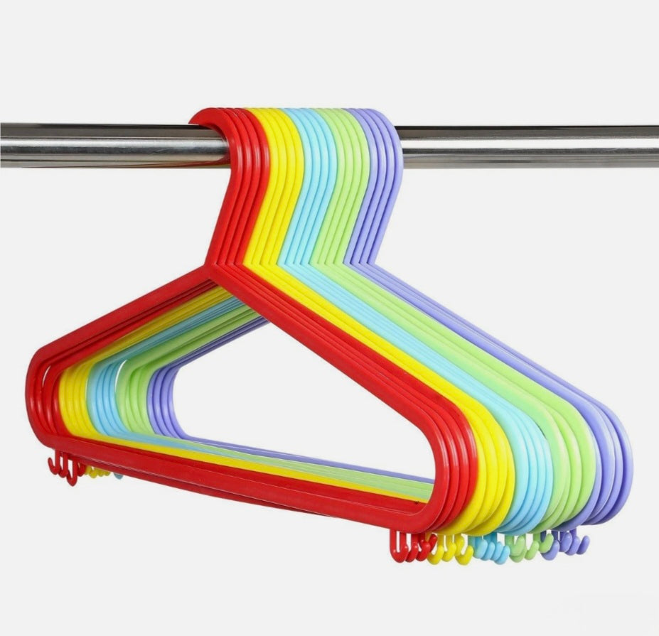 20 Pack Adult Plastic Coat Hangers